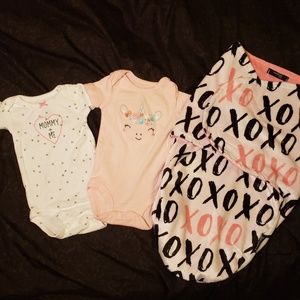 ❄3 piece lot/ Carters, Just for you,BeBe